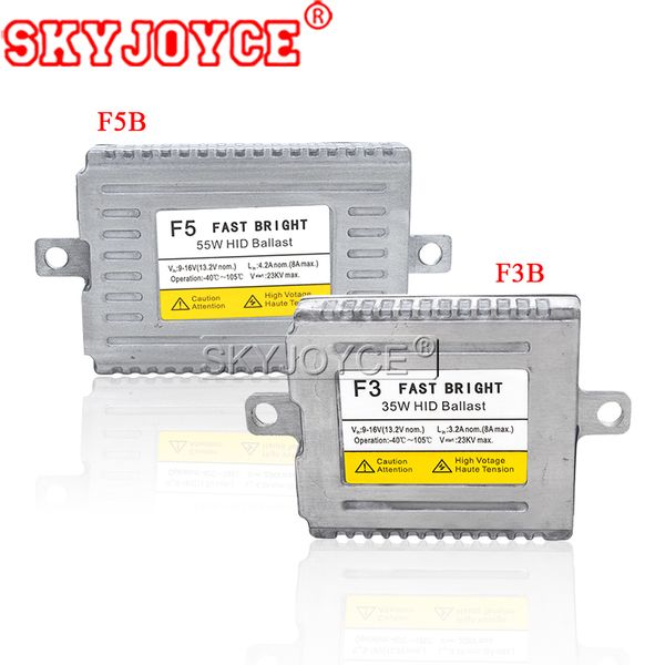 

skyjoyce dlt 55w f5b 35w f3b fast bright xenon bulb ignition block slim quick start ballast for car headlight replacement kit