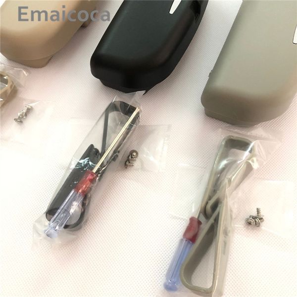 

emaicoca car sun visor glasses case for cts xts srx ats ct6 escalade