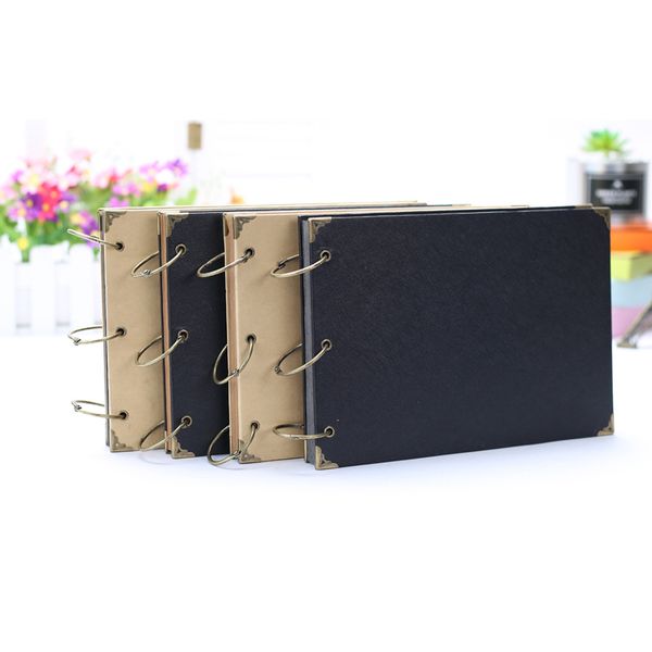 

60 pages p 10-inch vintage kraft paper diy ring hand-pasted p kraft card loose-leaf gift wedding