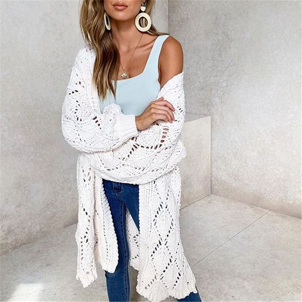 

long cardigan women long sleeve knitted twist sweater cardigan autumn winter womens sweaters 2019 jersey mujer invierno, White