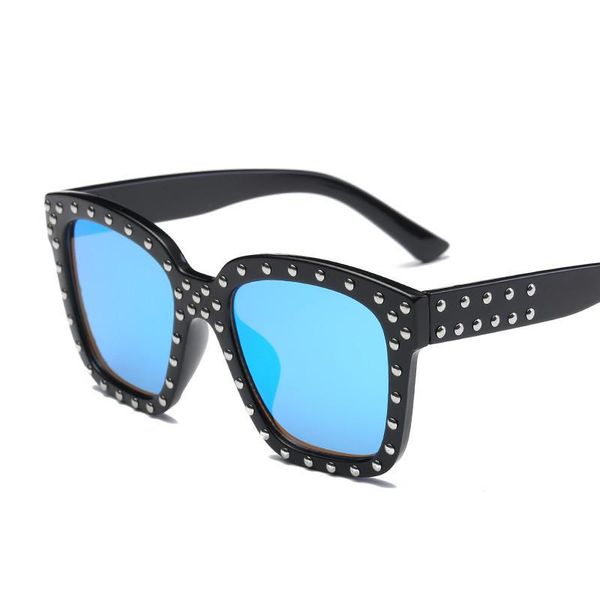 

2018 brand kids sunglasses 2018 children girls sun glasses flowers frame uv400 mirror eyewear 2018 brand bxwok, Blue