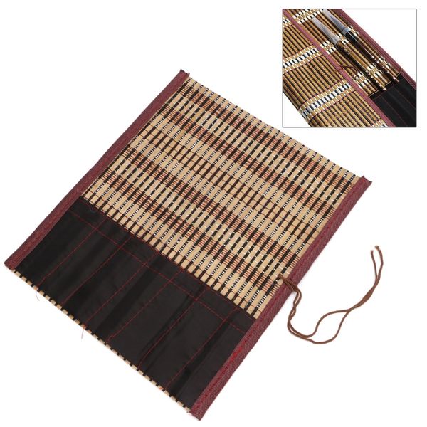 

gift sets painting brush holder bamboo rolling bag calligraphy pen case curtain pack