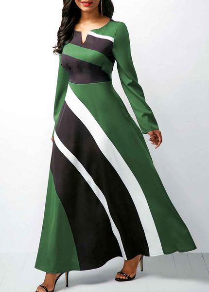 

2019 падение европейских и американских моделей взрыва v-образным вырезом геометрической полосой печати с длинными рукавами комбинезон женск, Black;gray