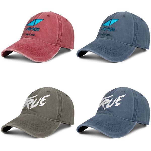 

dj avicii logo denim baseball cap fitted team hats true stories logo true, Blue;gray