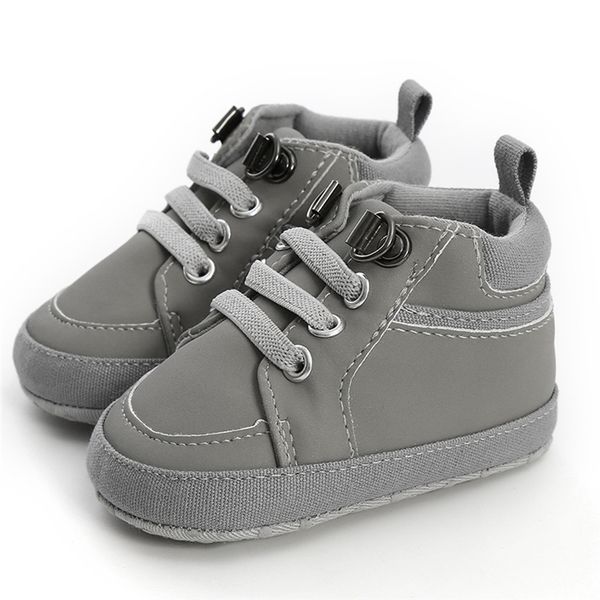 

first walkers booties baby boys girls solid cross-tied fashion newborns boots infant kids soft sole warm toddler shoes 0-18m a20, Black;grey