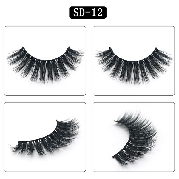 

pairs natural false eyelashes fake lashes long makeup 3d mink lashes eyelash extension mink
