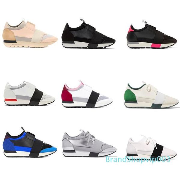 

2018 new designer sneaker man woman leather casual shoes low cut breathable mesh sneaker outdoors trainers runner shoes us5-11.5 with box, Black