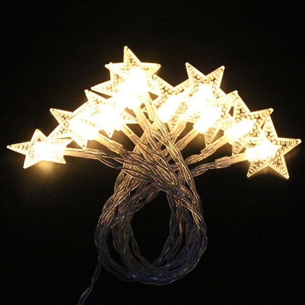 

led lights decoration led star copper wires led fairy lights christmas wedding decoration battery operate twinkle lights dhl