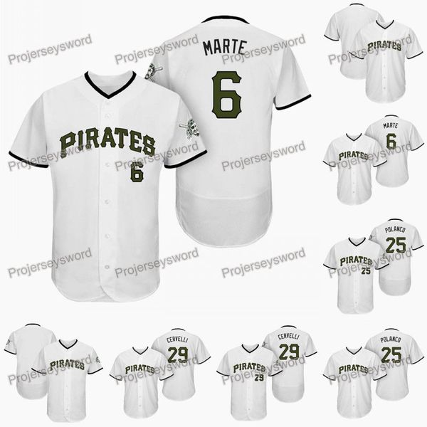 

Pittsburgh 6 Starling Marte Memorial Day Pirates Jersey 25 Gregory Polanco 29 Francisco Cervelli Mens Womens Youth Baseball Jerseys
