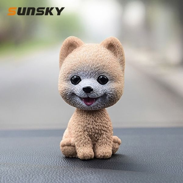

high-grade shaking head dog car ornaments resins lovely pomeranian cartoon dog