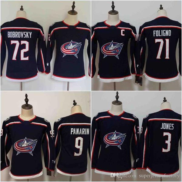 

Women/Youth Columbus Blue Jackets Jersey 71 Nick Foligno 9 Artemi Panarin 3 Seth Jones 72 Sergei Bobrovsky Hockey Jerseys Cheap