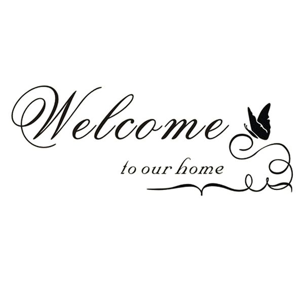

eleg-wall stickers wallpaper seal wall seal welcome to our home