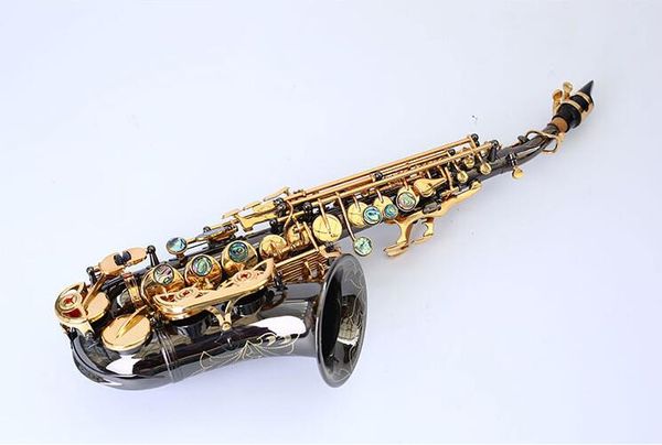 

новый янагисава s-991 curved bb сопрано саксофон черный никель латунь высокого качества sax профессиональные мундштук патчи колодки тростник