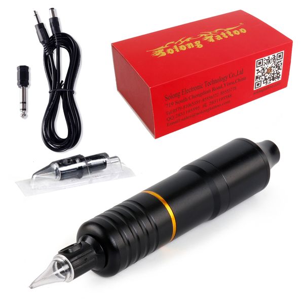

1pcs set professional tattoo rotary machine pen quietly motor make up brand guns supplies motor supply cartridge pen make up kit