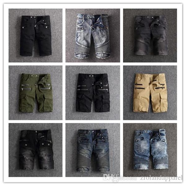 

2020 brand designer men denim short jeans men s designer shorts pants mens designer jean shorts, Blue