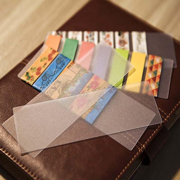 

10pcs matte pvc material dull polished thickened round corner tape dispenser drop shipping