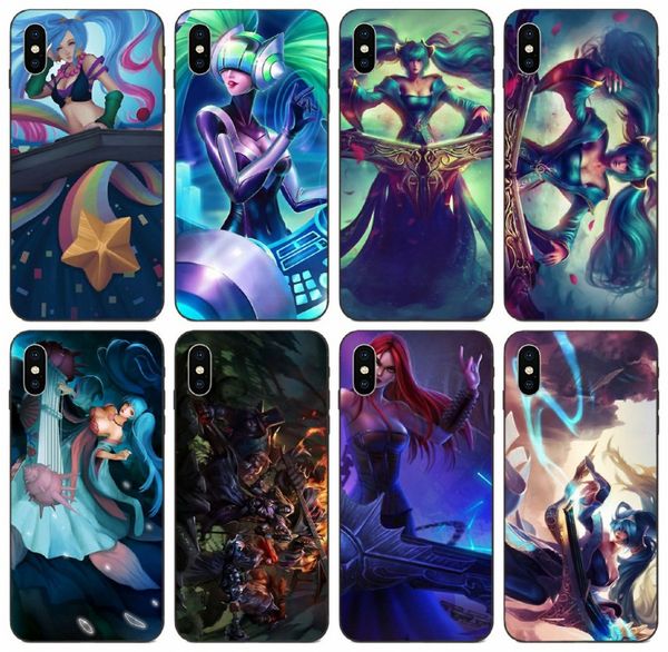 

tongtrade] sona league of legends lol case for iphone 11 pro max 8 7 6 5 plus x xs xr samsung j5 j7 honor 7c sony xperia e3 drop proof case