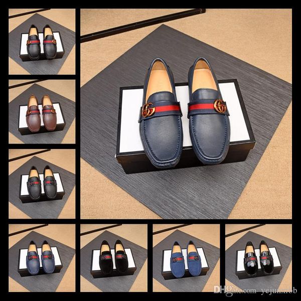 

a1 g luxurious bottom harvanana flats men slip-on dres shoes designers brands business wedding party shoes men fashion loafers, Black