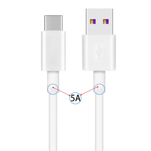 

usb 5a type c cable for huawei p20 pro lite mate 10 pro p10 lite usb 3.1 type-c supercharge super charger cables