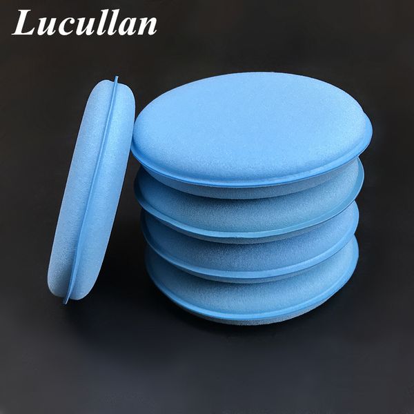 

lucullan 5 pack blue wax applicators pad for waxing and polishing super high density imported material foam sponges