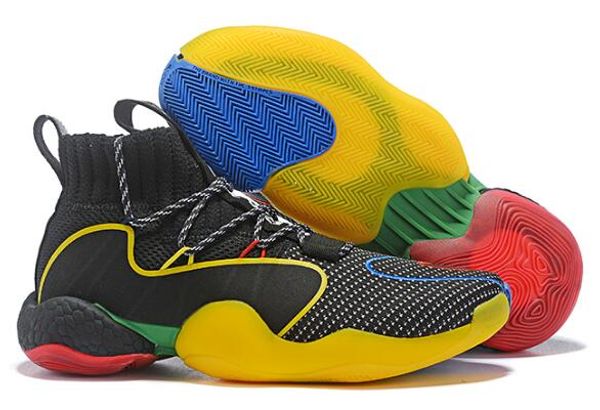 

good price Pharrell x Crazy BYW basketball shoes,men athletic Training Sneakers,big flat high top shoes,online shopping stores running shoes