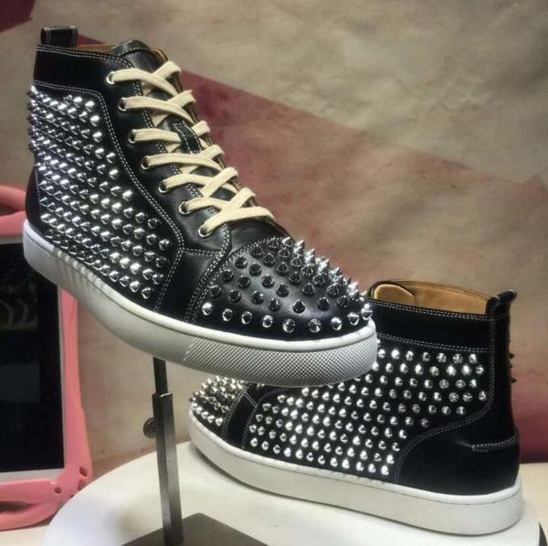

2019 men shoes red bottom sneaker party wedding shoes, Black