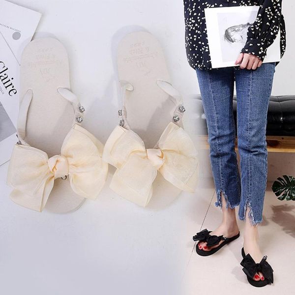 

shoes women's summer flat heels bohemian clip toe flip flops slippers non-slip wedges slippers beach shoes chaussure femme#g40, Black