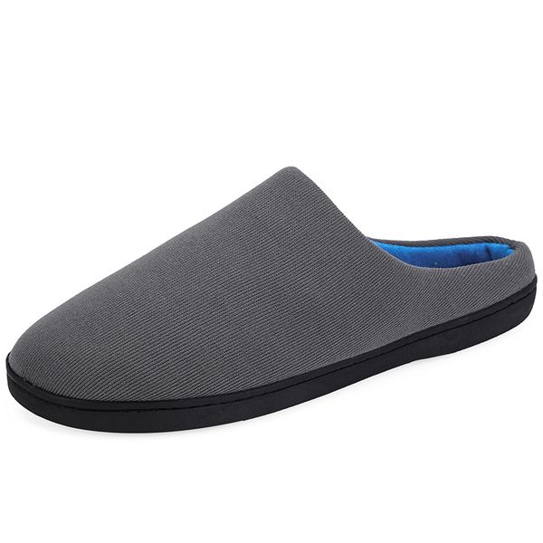 

big size home slippers for men r designer short plush winter slippers men warm comfortable non-slip male, Black