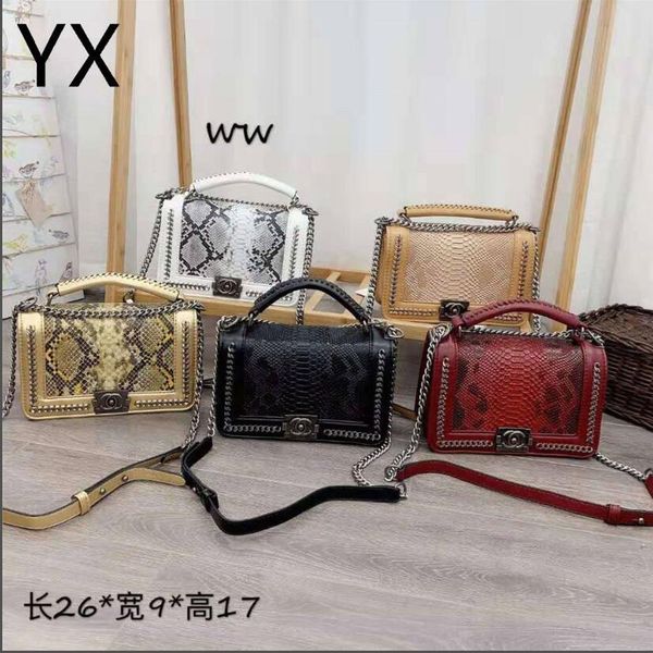 

high-quality new listing 2020 new female snakeskin pattern shoulder bag fashion exquisite retro style shoulder bag handbag purse backpack