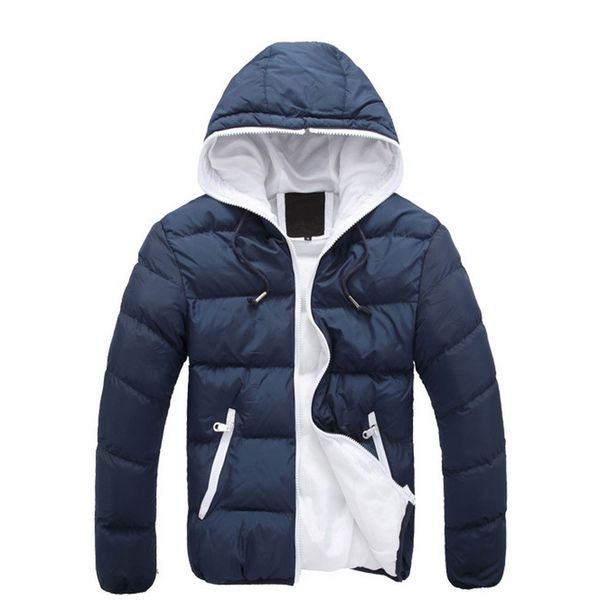 

men jacket dual color long sleeve men jacket cotton casual winter men coat comfortable male outwear universal boy clothings #2, Black