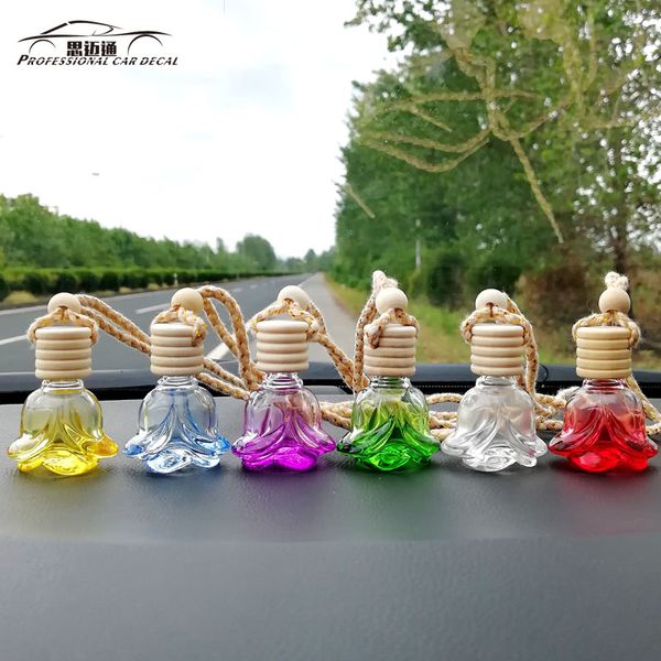 

car air freshener empty rose bottles car perfume pendant ornaments automotive interior articles flavoring in automobiles