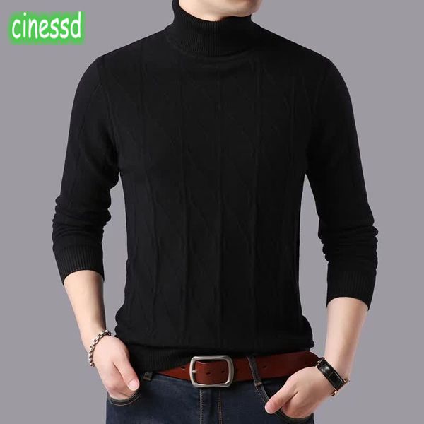 

cinessd high-quality 100% authentic sheep woolen sweater thick men's cardigan high-end clothes warm shirt men's clothes, White;black
