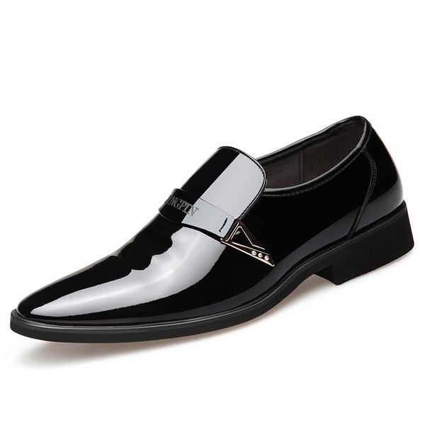 

men classic men shoes spring leather comfortable luxury fashion formal shoes #ms8116122, Black