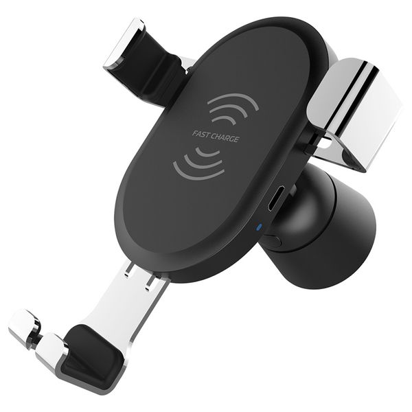 

qc3.0 in car wireless induction charger for cellphone all car use adjustable bracket 5w 10w fast charging stand charger for iphone samsung