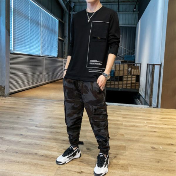 

mens конструктора с длинным рукавом рубашки основывая молодежи письмо печати tops сплошной цвет одежды для мальчиков 2020 весна и осень нова, White;black