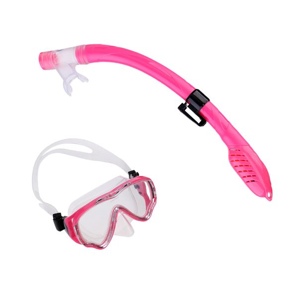 

kids junior scuba diving swimming comfortable silicone mask & snorkel set