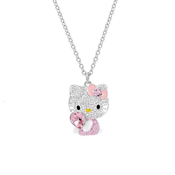 

mandy new cute pink chain saa-women's necklace, Silver
