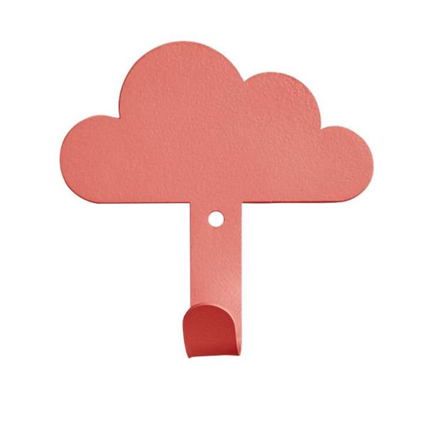 

seamless nordic style bedroom universal metal wall mounted slim cloud shape clothes hanger kids room non slip cute punch free