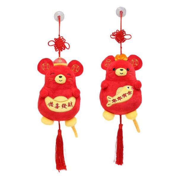 

новизна мышь фаршированные мультфильм подвеска cute украшение украшение партии новогодние подарки