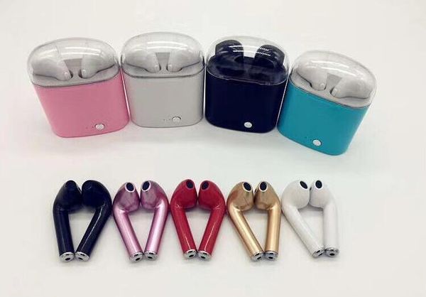 

I7 tw bluetooth headphone with charger box twin wirele earbud eraphone for iphone x io iphone android am ung with retail package