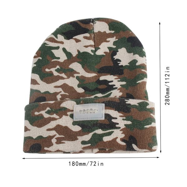 

fashion new 5-led light cap hat warm hunting camping running fishing, Black;white