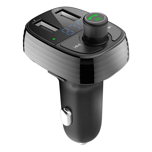 

wireless bluetooth car fm transmitter handsmp3 player dual usb 3.4a charger