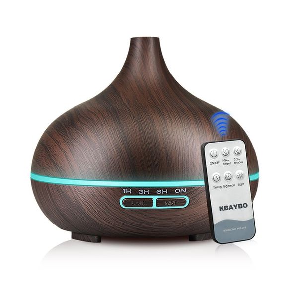 

550ml ultrasonic air humidifier aroma essential oil diffuser aromatherapy electric household atomizer with remote control