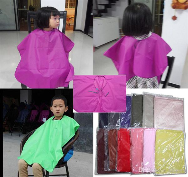 Neues Kind Kind Salon wasserdicht Haare schneiden Friseur Friseur Umhang Kleid Stoff Kinder Baby Haar Umhänge Top Qualität DC725