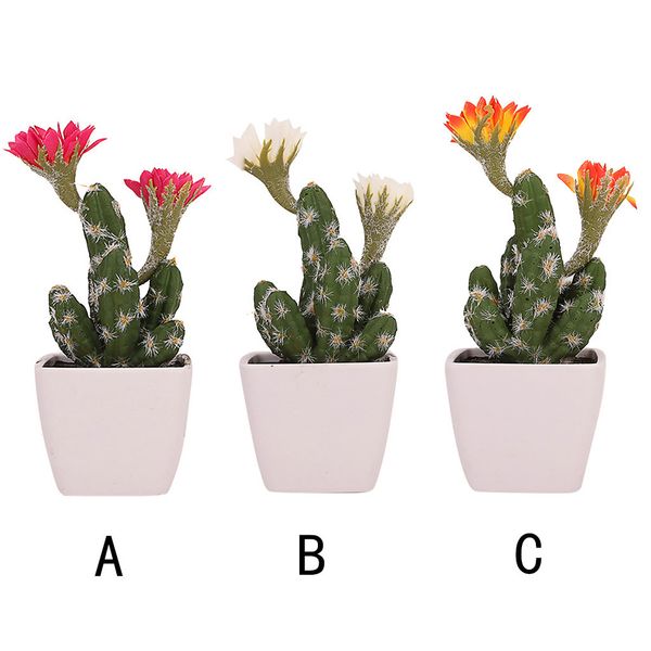 

fake cactus potted simulation more flesh cactus bonsai green plant fake potted office table decorations small ornaments &s