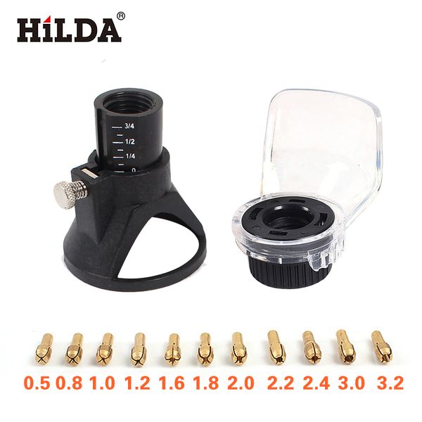 

hilda brass collet chuck for dremel rotary tool with an a550 shield and dedicated locator horn dremel style accessories