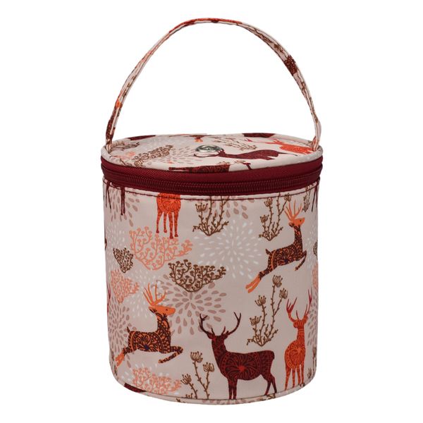 

household accessories crochet hook printed weaving basket knitting storage bag tote thread needles yarn organizer sewing tool