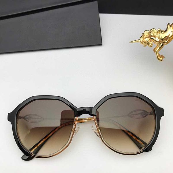 

mens luxury square pilot sunglasses gold brown gradient titanium designer fashion brand drive sun glass eyewear summer new with box 0380, White;black