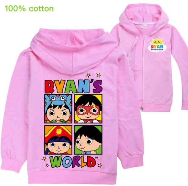 

райан игрушки review kids детский молодежные hoodie пуловер свитер карманные мальчики толстовка лучший подарок для детей, Black