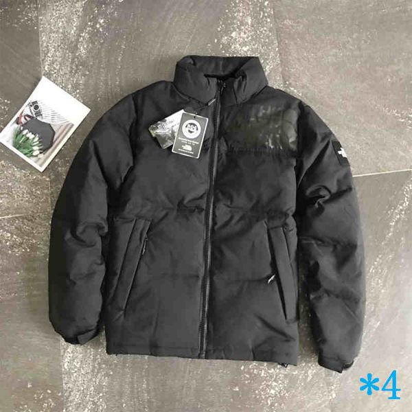 

fashion mens down jackets brand women and men windbreaker down coats brand jacket fashion mens winter warm clothes size m-2xl#4, Black